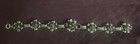 Antique Mexican Sterling Silver 925 Rose Link Bracelet Handmade Heavy Patina 7 5