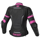 Cortech Revo Sport Air Womens Leather Motorcycle Jacket Black pink Md
