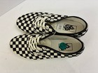 Vans New Black   White Check Canvas Shoes Mens 7 5 Womens 9 Lace Up Off The Wall