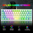 Ziyoulang K61 60  Wired Membrane Gaming Keyboard Rgb Mechanical Feel For Pc Mac