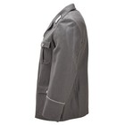 Original East German Military Dress Jacket Epaulets Collar Patches Gray