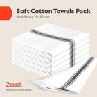 Classic Kitchen Towels - 15 Pack 100  Natural Cotton Kitchen Towel Set  Reusa   