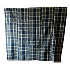 Vintage Japanese Indigo Checked Large Fabric Wall Hanging     1021