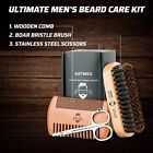 Beard Hair Brush  Comb And Scissors Set For Men s Beard Care Grooming