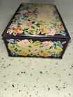 Vintage Schrafft s Chocolates Metal Hinged Candy Tin Box Floral Design Ny Boston