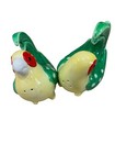 Vintage 1970 s Fitz And Floyd Tropical Parrots Salt And Pepper Shakers
