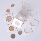 100pcs 40mm Cardboard Mylar Coin Holder Flip For Morgan Eisenhower Peace Dollar