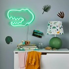 Pillowfort Neon Dinosaur Greenkids  Wall Decor Dino Light Novelty Lamp Green