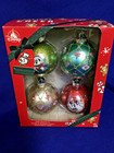 New Disney Park Mickey Minnie Mouse Holiday Cheer Christmas Bauble Ornament Set