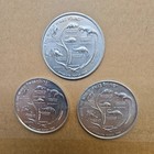 Vintage 1974 Post Cereal  when The World Was Young  Dinosaur Coin Lot Of 3