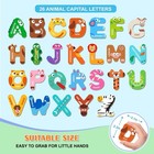 Magnetic Letters  Fridge Alphabet Magnets Abc For Toddlers 1-3  Multi Color 