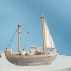 Wooden Sailing Boat Decor Retro Sailboat Model Sailing Ship Decoration For Desk