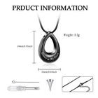 Urn Pendant Necklace Teardrop Cremation Jewelry For Ashes Urn Memorial Keepsake