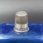 Antique Simons Brothers Sterling Silver Running Vine Size 9 Thimble
