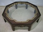 Baker Furniture Collector s Edition Chinoise Coffee Table  Brass   Glass Insert