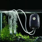 New Air Pump Large Aquarium Fish Tank Pump Hydroponic Oxygen 2 Outlet 5w Pump