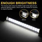 Universal License Plate Led Back Up Light Car Suv Truck Rv 6000k Super White 12v
