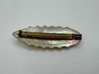 Antique Mother Of Pearl Carved Pin Brooch  Wire  mother  Victorian