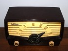 Vtg Mid Century Bakelite Travler Table Top Tube Radio Model 66-38 Made In Usa