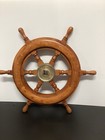 Wooden Ship Wheel Nautical Wall Decor 