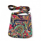Vera Bradley Multicolored Medium Floral Quilted Crossbody Bag Hipster Purse
