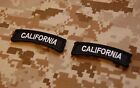 California State Tab Patch Set Ca Black   White B w Swat Police Hooking Backing
