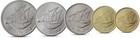 Kuwait Currency Set 5 Coins 5  10  20  50  100 Fils Unc