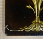 England - Antique Art Nouveau Majolica Tile C1900