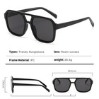 Ikuvna Retro 70s Square Aviator Sunglasses Women Men Vintage Rectangle Sunglasse