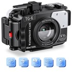 Seafrogs 60 Meters Waterproof  Camera Housing For Olympus Tg6 With 4 Inch Dome
