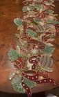 Kim Seybert Christmas Beaded Table Runner  42   x16    New Gorgeous  999