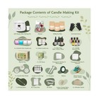 Zeromx Soy Candle Making Kit - Digital Pot  Floral Molds  Gift Set