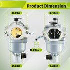 Carburetor Carb For Craftsman T210 Lawn Tractor W  Kohler 18hp 540cc Engine