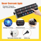 Commercial 8 Channels Digital Kitchen Timer  Stainless Steel Calculagraph Timer