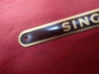Vintage Singer Sewing Machine Emblem Logo Name Plate