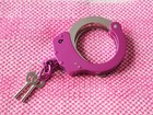 Pink Hand Cuffs Ladies Law Enforcement Security Heavy Duty Cuffs Pink Keys Lock