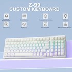 E-yooso Z-99 Wired 99-key  Rgb Gaming Mechanical Keyboard Is Hot-swappable