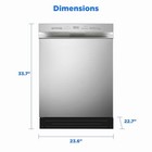 Open Box Midea 24    Built-in Dishwasher     Stainless Steel     52 Dba