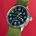 Raketa Watch Mechanical Storm Aviator Ussr Wrist Vintage Green Soviet Men s