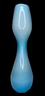 Tall Mid-century Murano Vintage Art Glass Vase Sommerso Design Blue And White