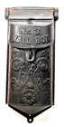 Vintage Ornate Black Cast Iron Wall Mount No  3 Mailbox Peephole  353 Griswold 