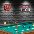 15  Budweiser King Of Beers Double Neon Clock Man Cave Pub Bar Decor  red 