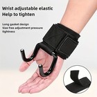 2x Weight Lifting Hooks By Lifting Strap Wrist Wrap Powerlifting Support Chin Up