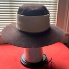 Vintage Rosemont 100  Wool Mexican Army Hat Alamo Reenactment Wpl 4384 Black