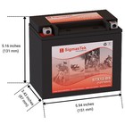 Stx12-bs Battery For Kawasaki Kvf300 Brute Force 300cc  2013-2021  -rechargeable
