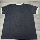 Vintage Nike Embroidered Logo Ringer T-shirt  Size L Black   White Trim 1990 s