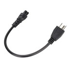 Toptekit Us 3 Prong Mickey Mouse Power Cord Ac Short 1ft 30cm  Black