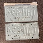 1973 Michigan License Plate Pair   Thn-694 New Old Stock 