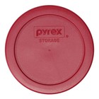 Pyrex 7200-pc 2-cup Sangria Red Food Storage Replacement Lids  3-pack 