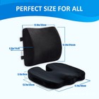Memory Foam Lumbar Support   Seat Cushion For Home Car Seat Back Chair Pillow Us